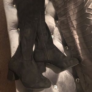 Torrid 8.5 wide black over the knee boots